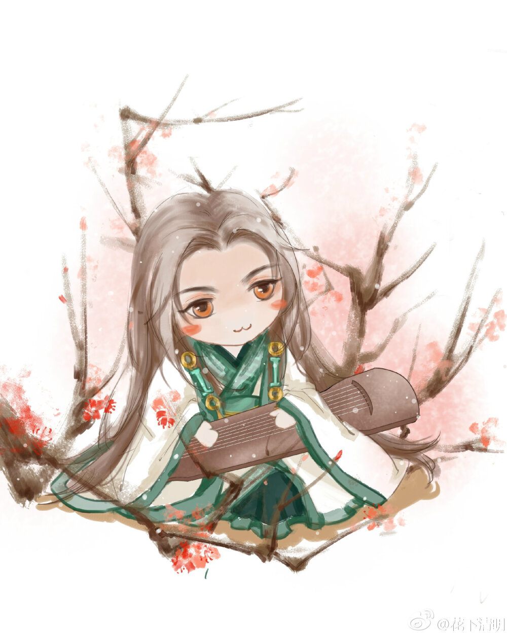 古剑奇谭一欧阳少恭绘师花下清明