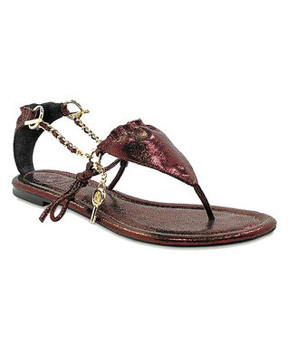 Wine Cici Venus Bikini Leather Sandal