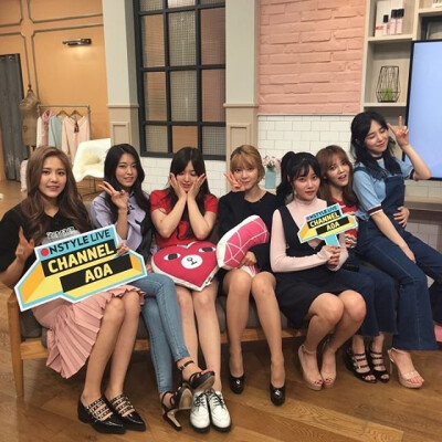 【AOA】我老婆们的合照 幸福的大家族(●'◡'●)