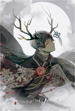 黒の幽遠

黒い角も格好良いと思います´▽｀*
二次元，人物，来自Pixiv事务所
画师ミドウ  id=1670292497