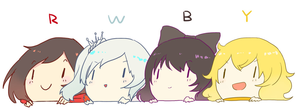 动漫 插画 RWBY 封面 头像 P站 二次元 少女 Q版 萌 画师：味玉ヨーグルト id=56868497