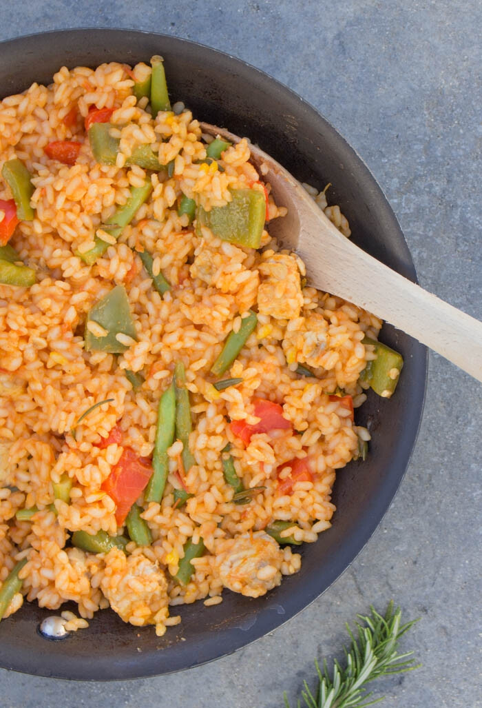 SPANISH PAELLA WITH TEMPEH 西班牙豆豉蔬菜饭 素食主义