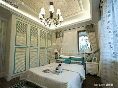 地中海卧室效果图