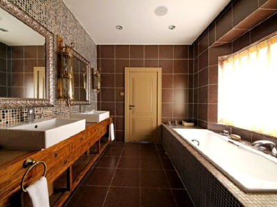 混搭浴室效果图