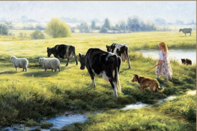 【海外绘画】美国画家罗伯特·邓肯的田园油画（丁）
