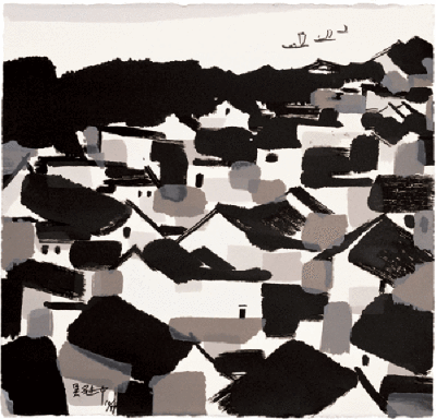 "A Water Village" Wu Guanzhong is a leading master in 20th-century Chinese painting. His distinctive painting style, having successfully assimilated Western techniques of abstraction, is both Chinese…