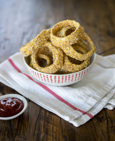 CRISPY BAKED ONION RINGS 香脆烤洋葱圈 素食主义