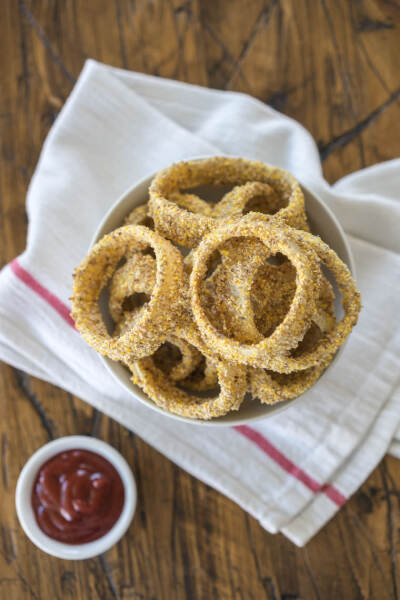 CRISPY BAKED ONION RINGS 香脆烤洋葱圈 素食主义