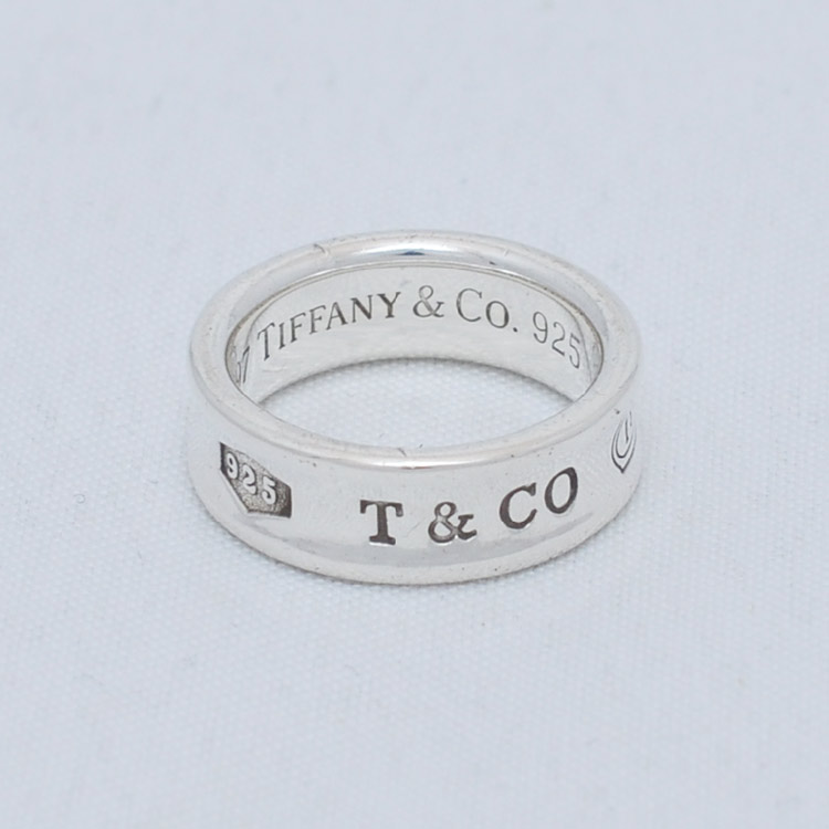 美国TIFFANY&amp;CO. 纯银戒指 1837款 尺寸美国6号