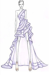 婚纱设计手绘