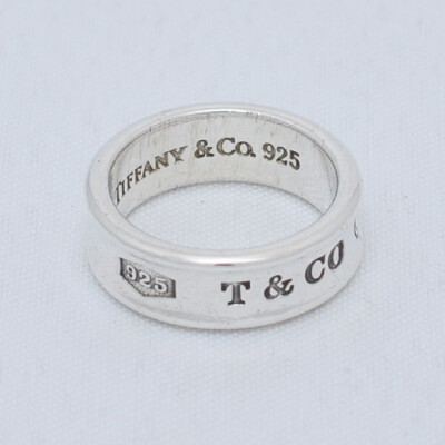 美国TIFFANY&amp;CO. 纯银戒指 1837款 尺寸美国6.5号