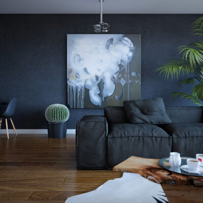 客厅色彩装饰画