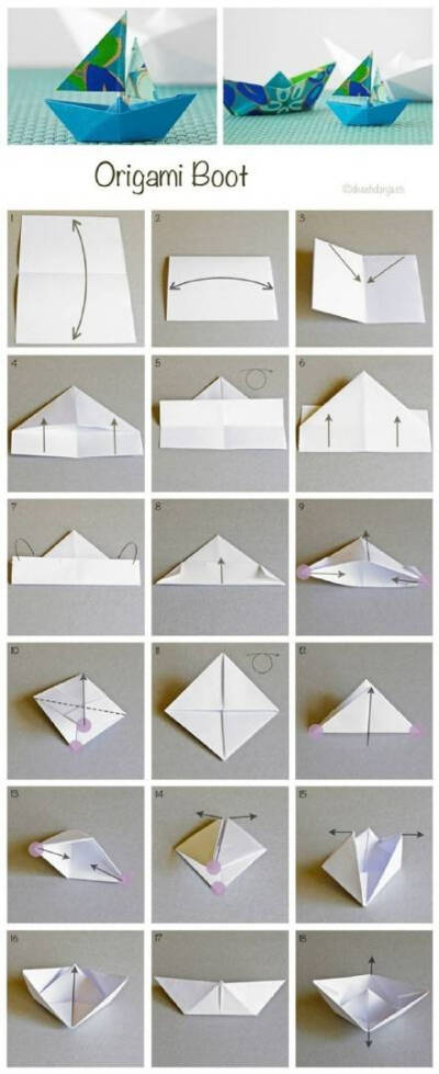 收集的国外几个好玩又实用的折纸教程，快来学~~