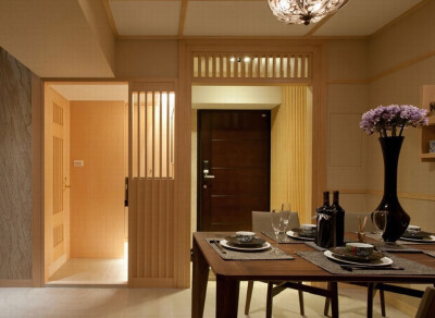 朴雅新生日式简约禅一室一厅日式餐厅装修效果图设计欣赏