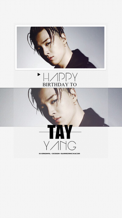 HAPPY BIRTHDAY TO TAEYANG 东永裴#bigbang#原创高清手机壁纸#微博:ORIGINAL-DESIGN-SUMMERNICKYCOM#iPhone#安卓#锁屏#桌面#黑白壁纸