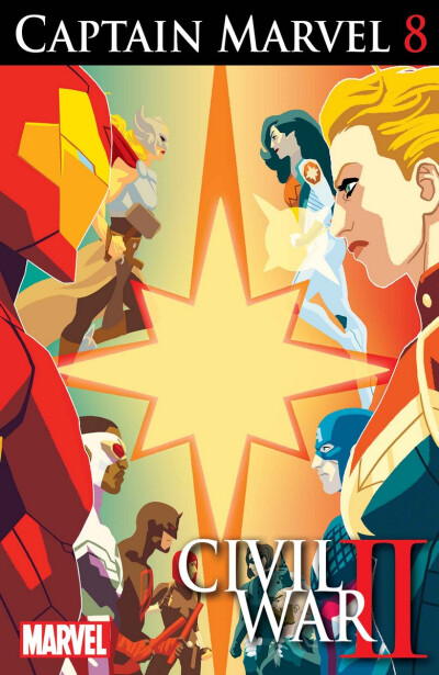 Captain Marvel cover by Kris Anka