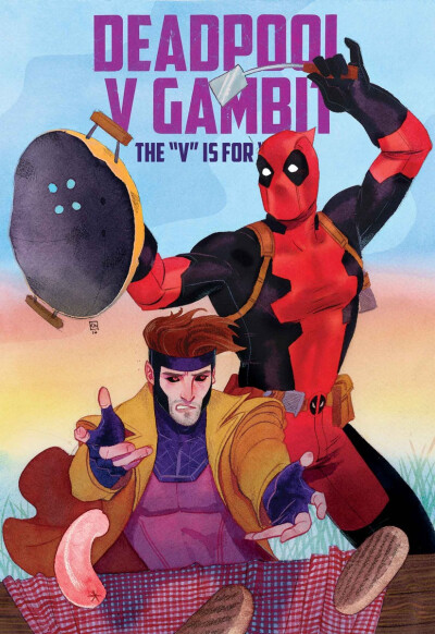 Deadpool V Gambit cover by Kevin Wada