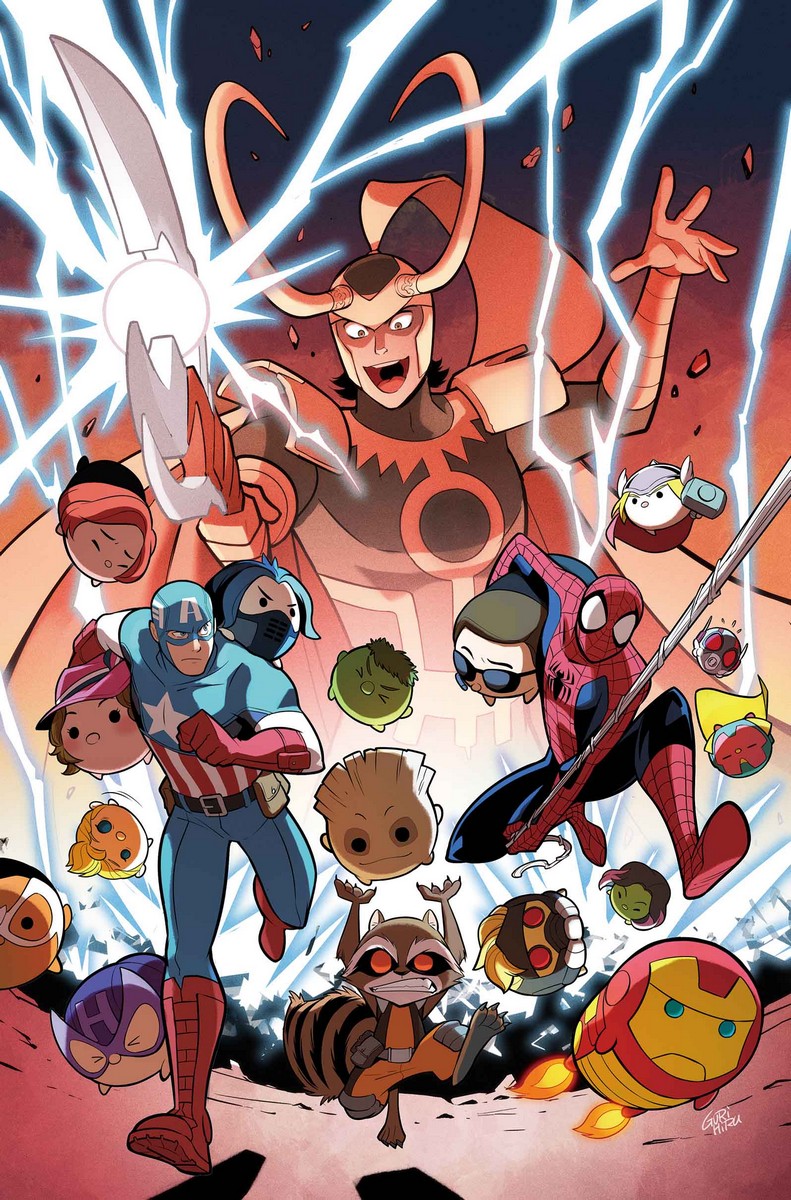 Marvel Tsum Tsum variant cover by Gurihiru