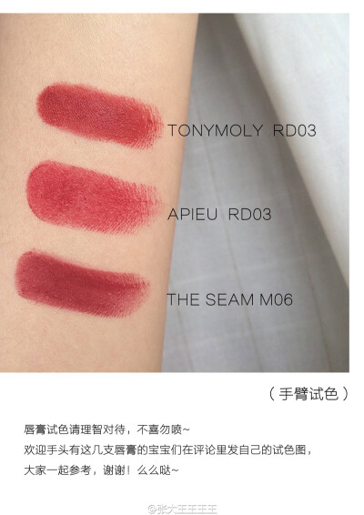 Tonymoly RD03 & APIEU RD03 & The Saem M06