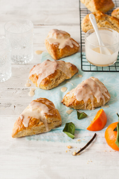 Mandarin Vanilla Bean Scones 橙子配香草司康