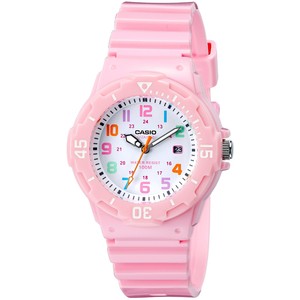 Casio Women's LRW-200H-4B2VCF Pink Stainless Steel Watch with Resin Band