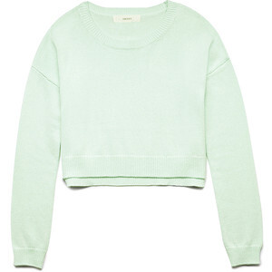 FOREVER 21 Drop-Sleeve Cropped Sweater