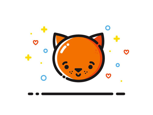 MBE风格 / 猫 / icon / 小图案/ 趣味 /设计/dribbble