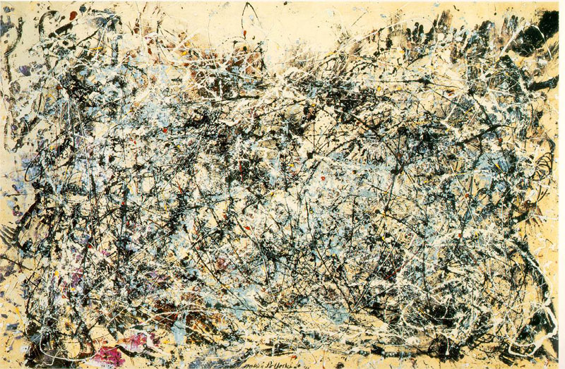 《第31号》。Jackson Pollock(杰克逊·波洛克)，生于1912.01.28，美国印第安纳州加里市人，是一位有影响力的美国艺术家以及抽象派表现主义(abstract expressionism)运动的主要力量。