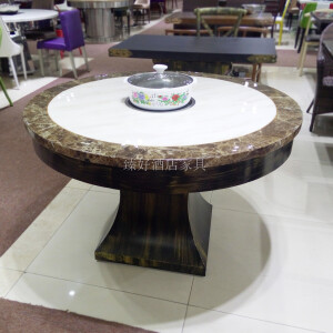 美式五金火锅桌