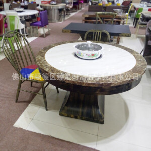 工业风火锅餐桌椅