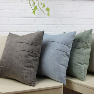 简约现代纯色棉麻抱枕套沙发靠垫靠枕家居布艺办公室汽车抱枕包邮