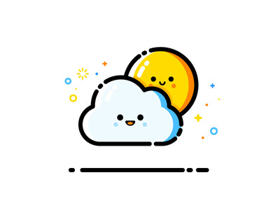 Cloudy / 多云 / icon / 小图案/ 趣味 /设计/dribbble