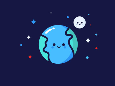 Earth / 地球 / icon / 小图案/ 趣味 /设计/dribbble