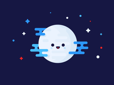 Moon / 月亮 / icon / 小图案/ 趣味 /设计/dribbble