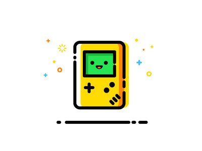 Gameboy / 游戏机 / icon / 小图案/ 趣味 /设计/dribbble