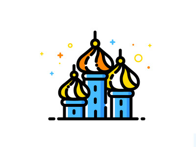 Kremlin / 城堡 / icon / 小图案/ 趣味 /设计/dribbble