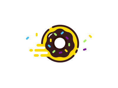 Donut / 甜甜圈 / icon / 小图案/ 趣味 /设计/dribbble