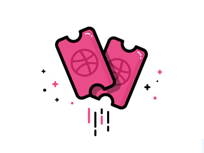 2 Invites / 票 / icon / 小图案/ 趣味 /设计/dribbble