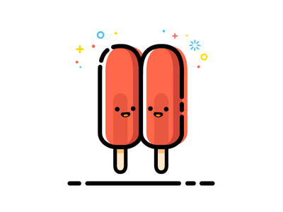 Popsicle Bros. / 冰棍 / icon / 小图案/ 趣味 /设计/dribbble