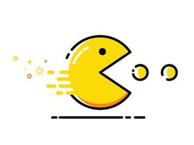 Pacman / 吃豆人 / icon / 小图案/ 趣味 /设计/dribbble