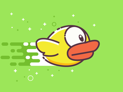 Flappy Bird / 小鸟 / icon / 小图案/ 趣味 /设计/dribbble