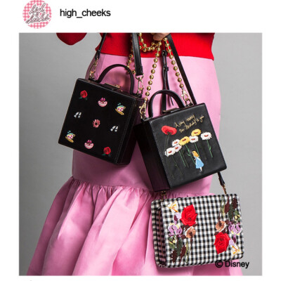 【 Alice Pattern Trunk Bag】HIGH CHEEKS 单肩手提包