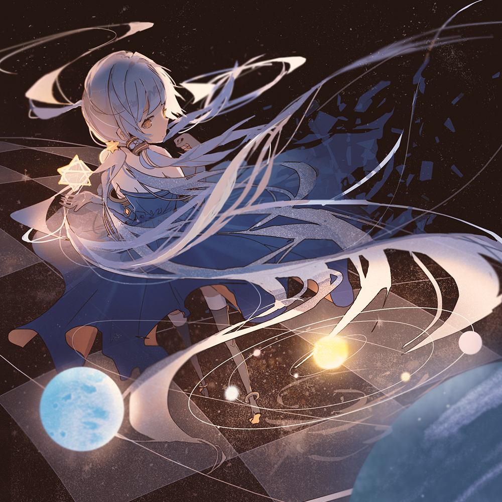 【来自中国的歌姬】星尘（Stardust）特辑【VOCALOID】
2016年4月中文版VOCALOID“星尘”发售了。她拥有如星屑般美丽的外表，和源自于中国视频网站的人气歌手“茶理理”的清澈、迷人的歌声。2016年2月，开始预约的同时还发表了她的出道单曲，一时之间，pixiv上不断收到以“星尘”为印象所描绘出的角色的同人作品投稿。
中国的VOCALOID，包括她在内，在日本虽然是只有内行人才知道的角色，但是大家何不趁此机会听听她的歌声呢？
这次就为大家送上在夜空中闪耀的中国歌姬“星尘”的插画作品特辑。