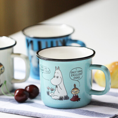 姆敏一族。北欧风 姆明Moomin 陶瓷马克杯 早餐牛奶杯子 儿童水杯