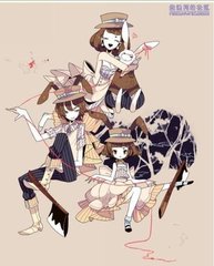 日本插画师Yurakuru的黑童话插画