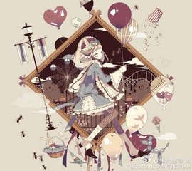 日本插画师Yurakuru的黑童话插画