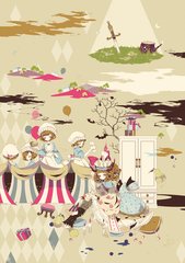 日本插画师Yurakuru的黑童话插画