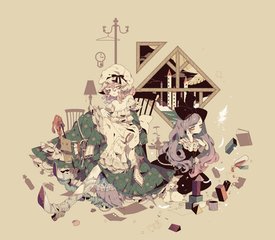 日本插画师Yurakuru的黑童话插画