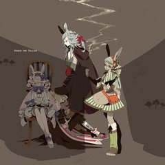 日本插画师Yurakuru的黑童话插画