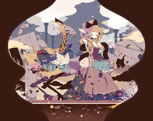 日本插画师Yurakuru的黑童话插画